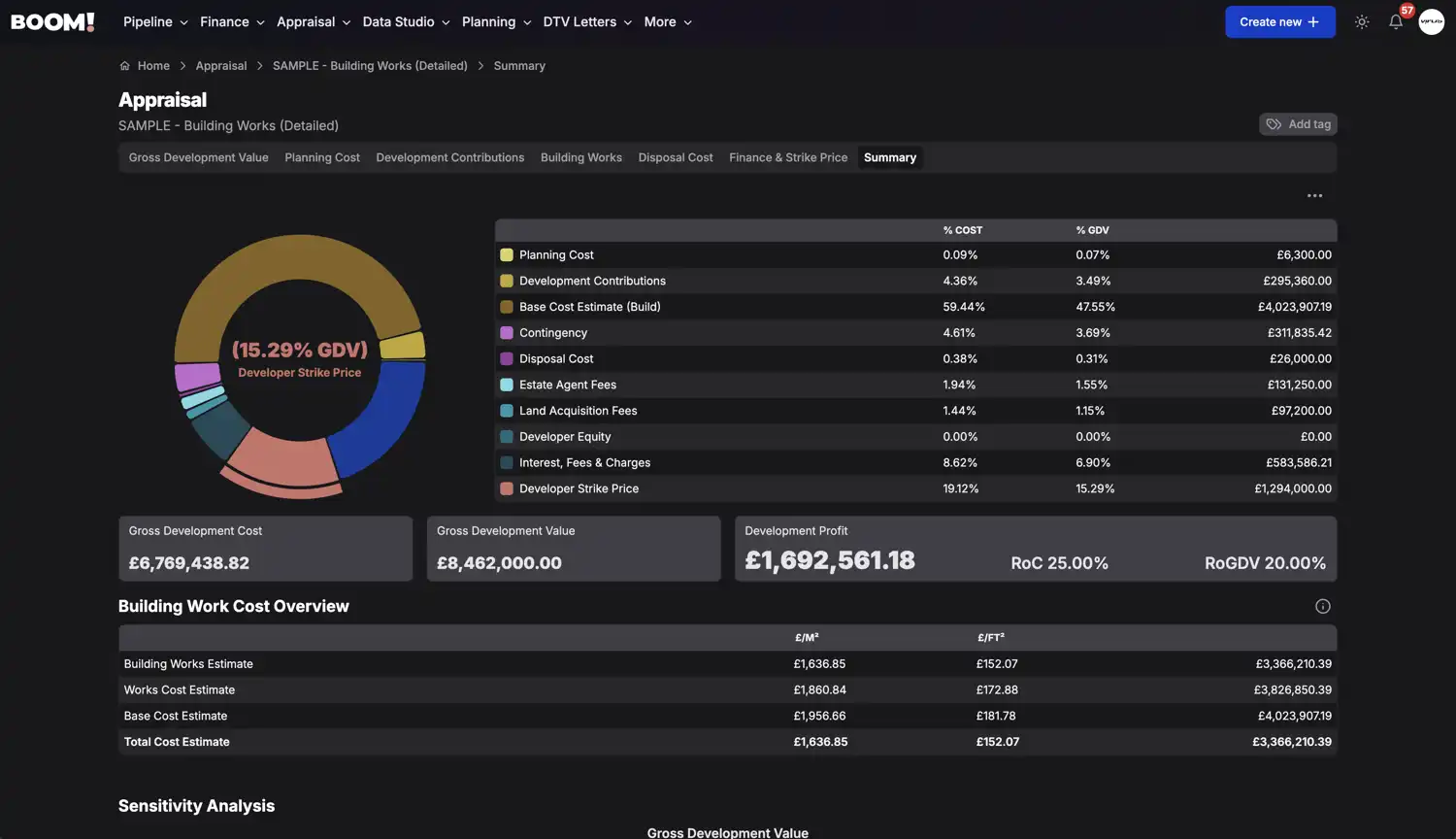 BOOM! Appraisal screenshot dark