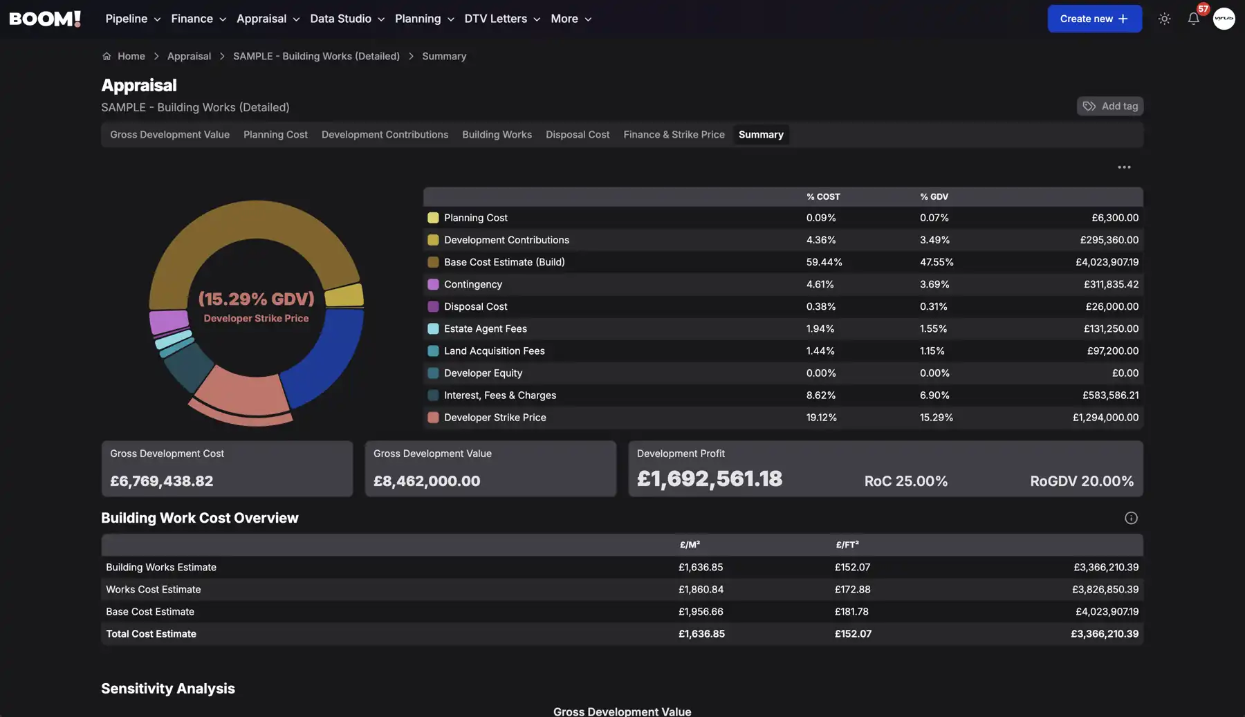 BOOM! Appraisal screenshot dark