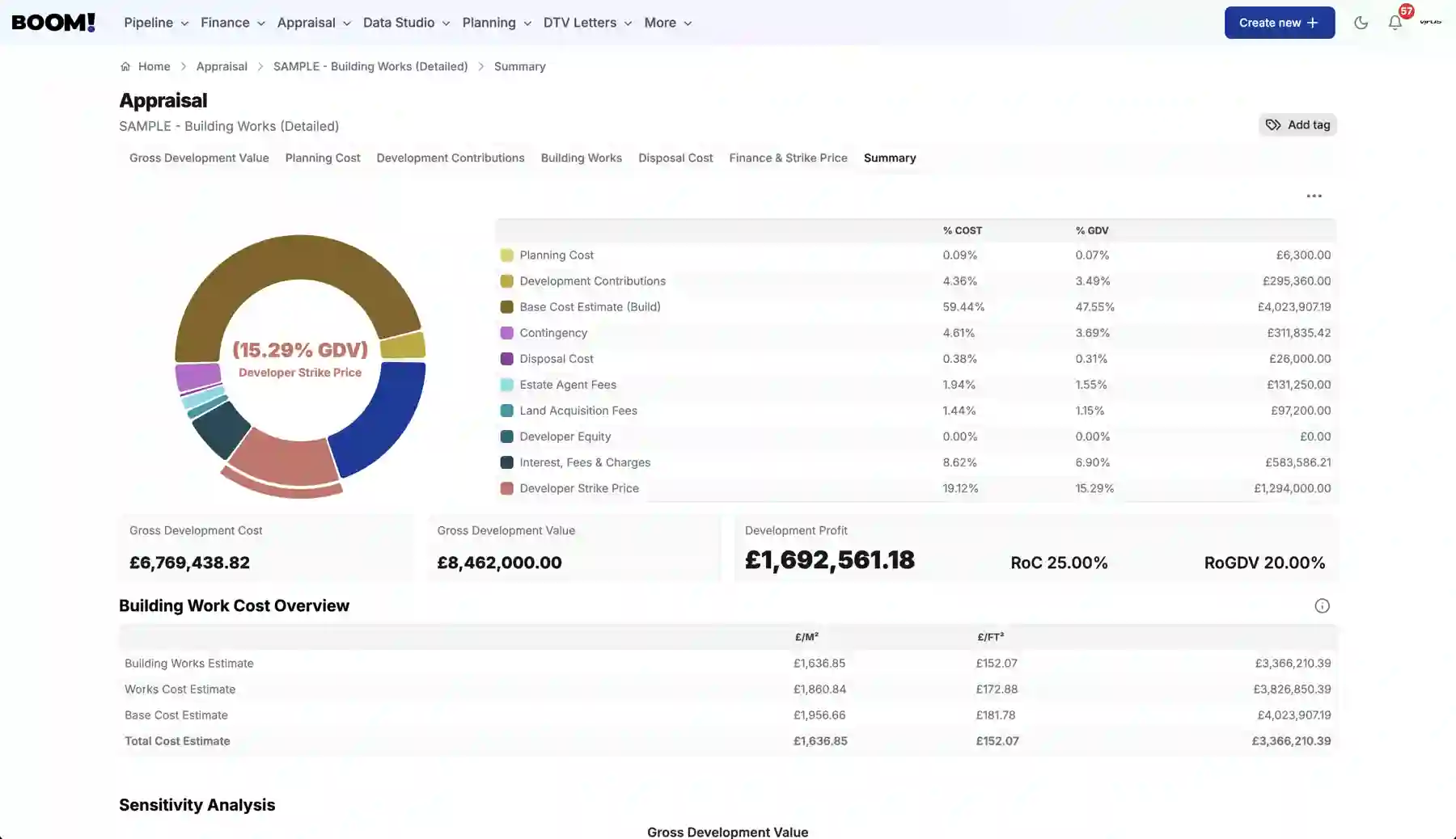 BOOM! Appraisal screenshot light