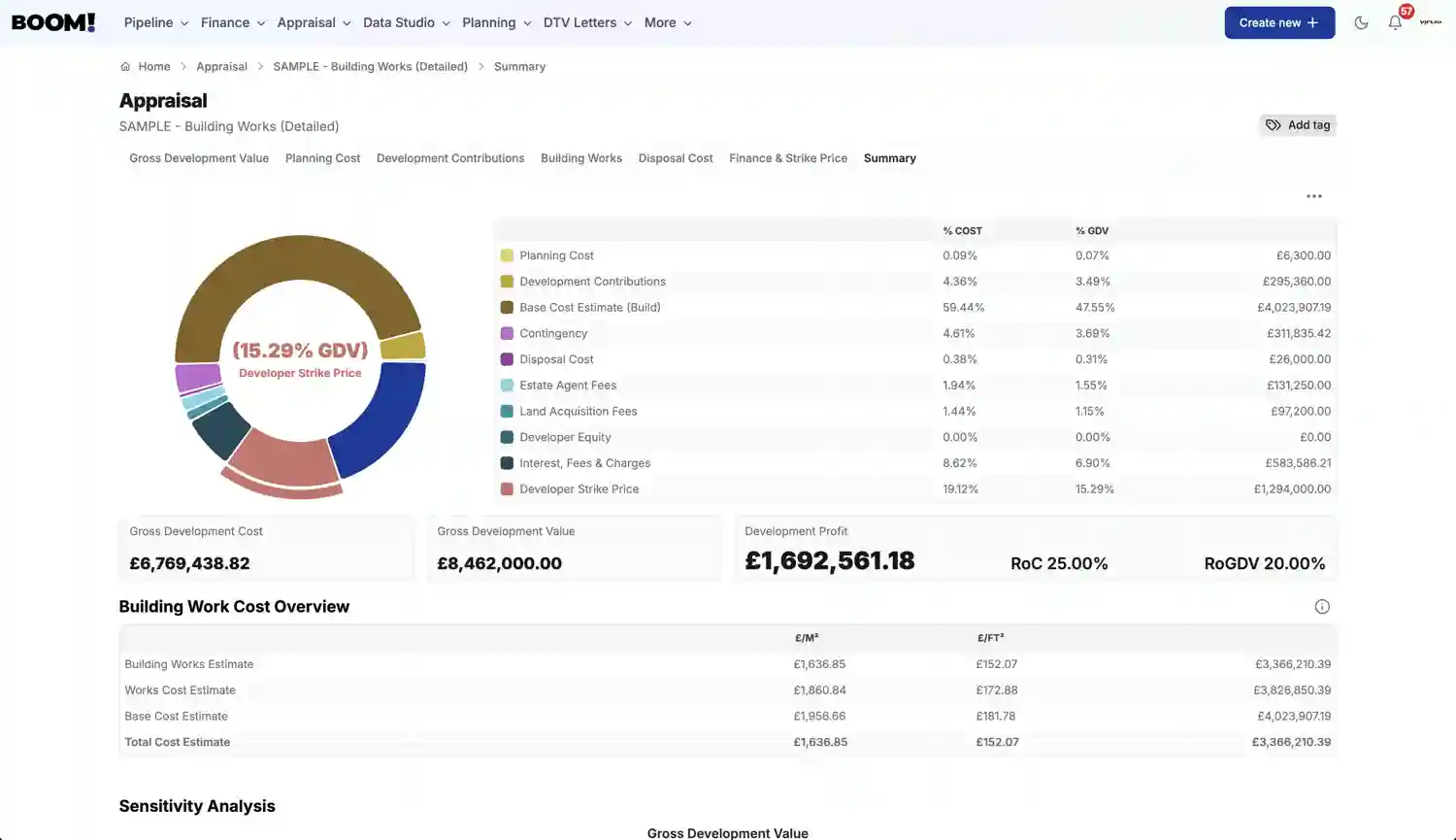 BOOM! Appraisal screenshot light