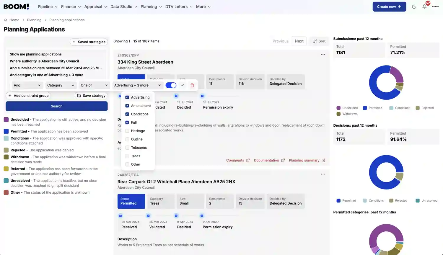 BOOM! Planning screenshot light