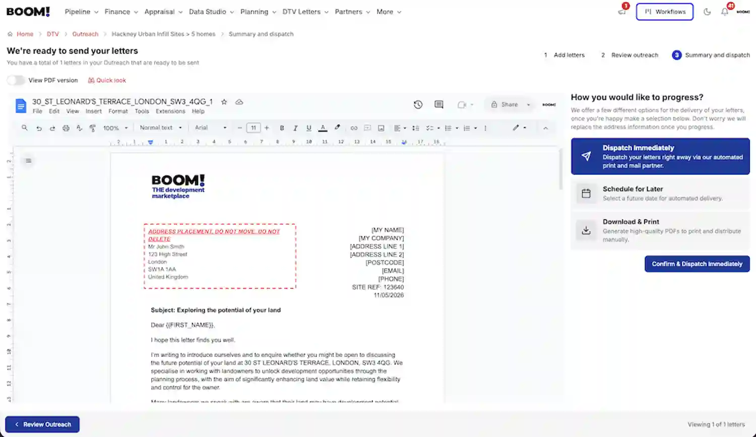 BOOM! Finance screenshot light